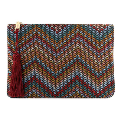 Women's Designer Multicolour Beaded Clutch Bag