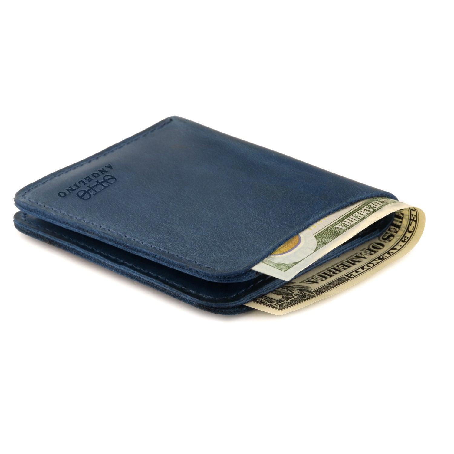 Otto Angelino Top Grain Leather Ultra Slim Bifold Card and Cash Wallet –  MegaGear Store